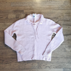 𝅺Vintage 1980s Wool Blend Peach Sweater Small